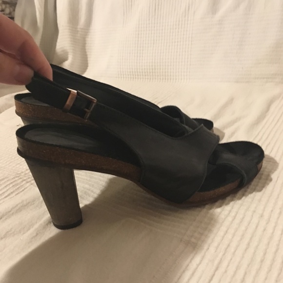 Shoes - Cork and wood heels